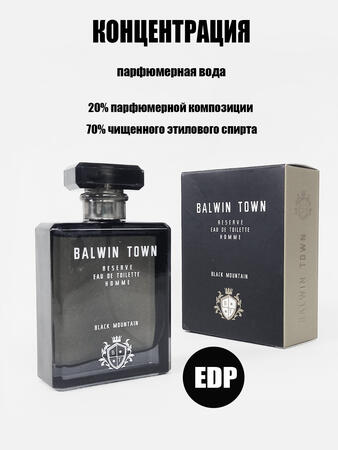 Туалетная вода BALWIN TOWN мужская BLACK MOUNTAIN -BLACK