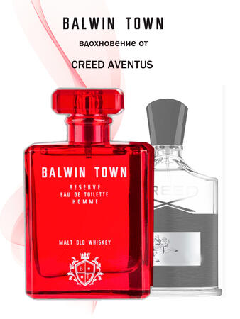 Туалетная вода BALWIN TOWN мужская MALT OLD WISKEY- RED